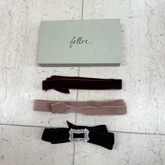 Fallon Jewelry Set of 3 Velvet Choker with Crystal Buckle - Picture 15 of 16